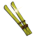 Paire de skis rustiques jetables