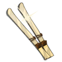 Paire de skis souples jetables