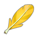 Plume de Piou Jaune